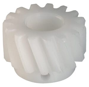 Helical Gear, 15 Tooth, Plastic, Short Shoulder, Left